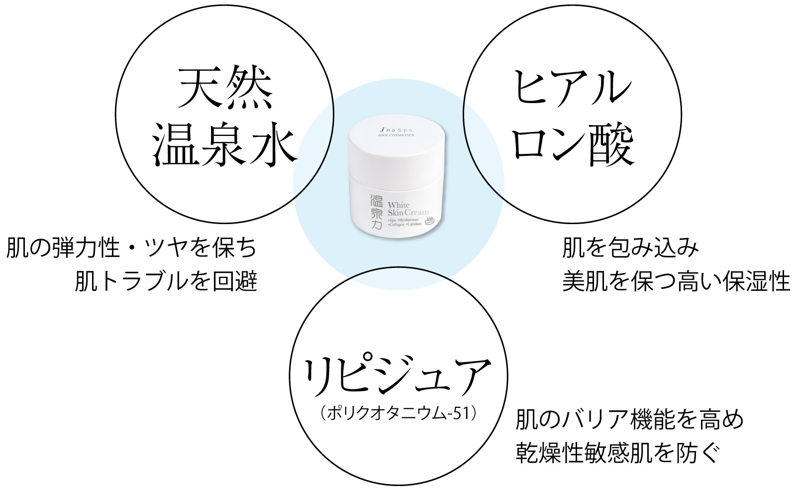 ホワイトスキンクリームのポイント